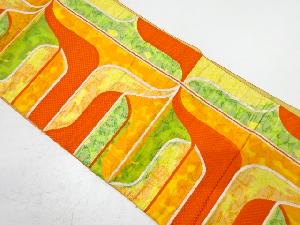 本場筑前博多抽象模様織り出し名古屋帯